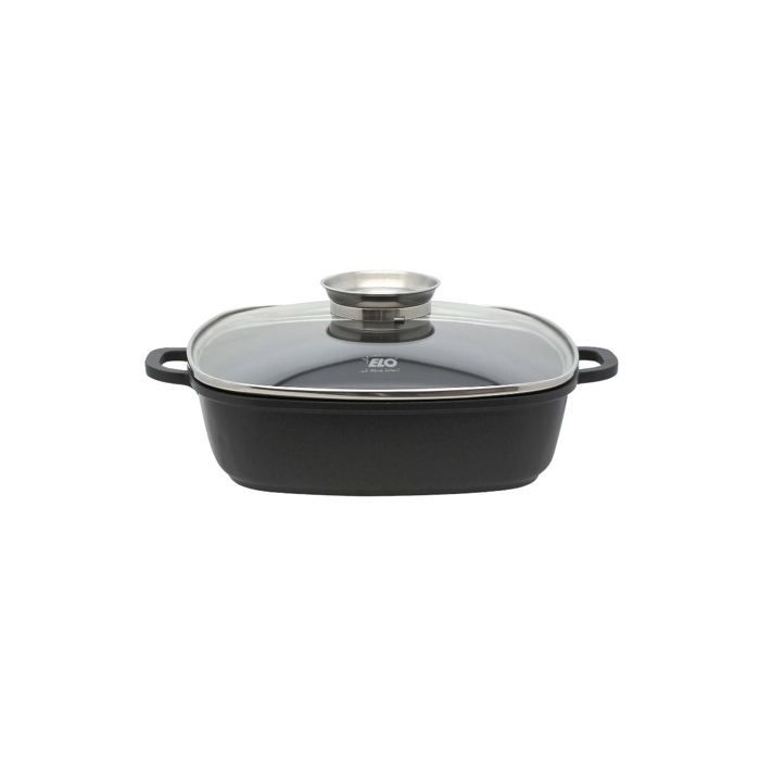 Cocotte 28 x 28 cm en fonte aluminium antiadhésive 3 6 L Elo Alucast