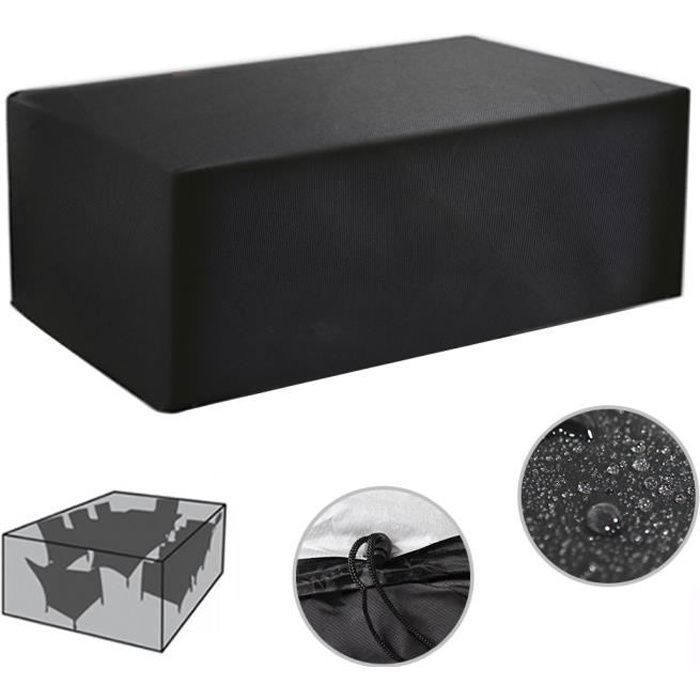 Housse de protection - Keeper - Polyester - 200x160x70cm - Noir