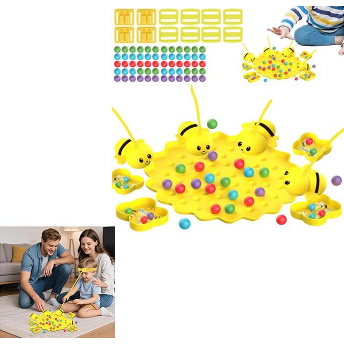 Jeu d'association d'abeille à Ruche, Jeux Montessori 2 Ans, Jouet