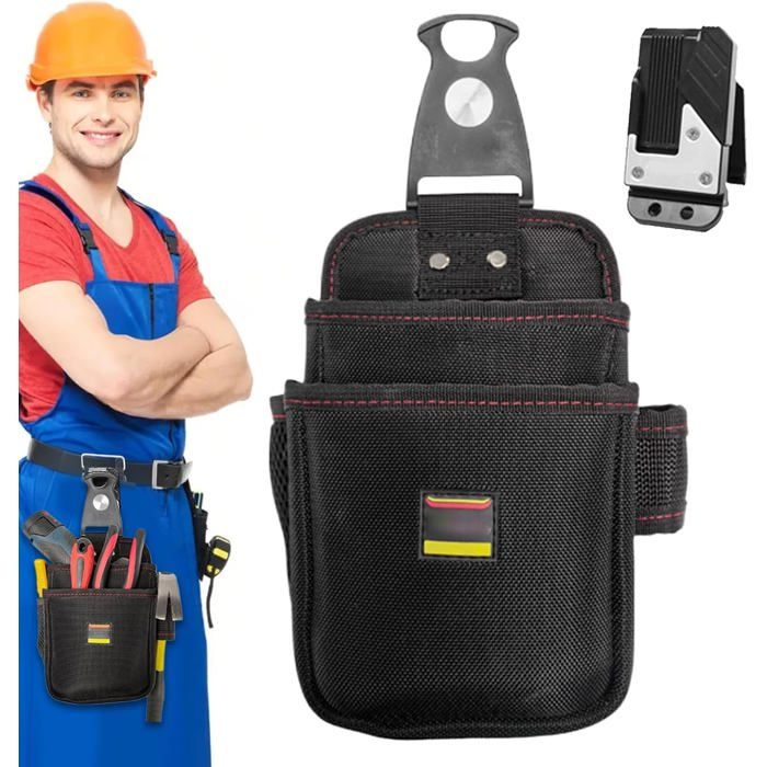 Sacoche à outils délectricien - Sacoche dentretien à hauteur de taille  Sac banane étanche avec compartiments
