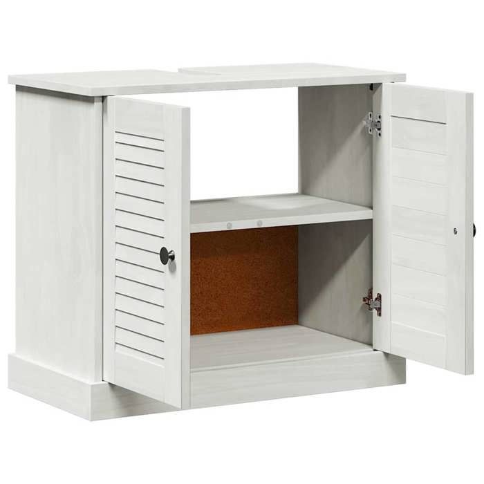 Moderne Meuble Sous évier SOLOMOON Meuble-lavabo VIGO Blanc antique 67.5x34x59 cm MM1771