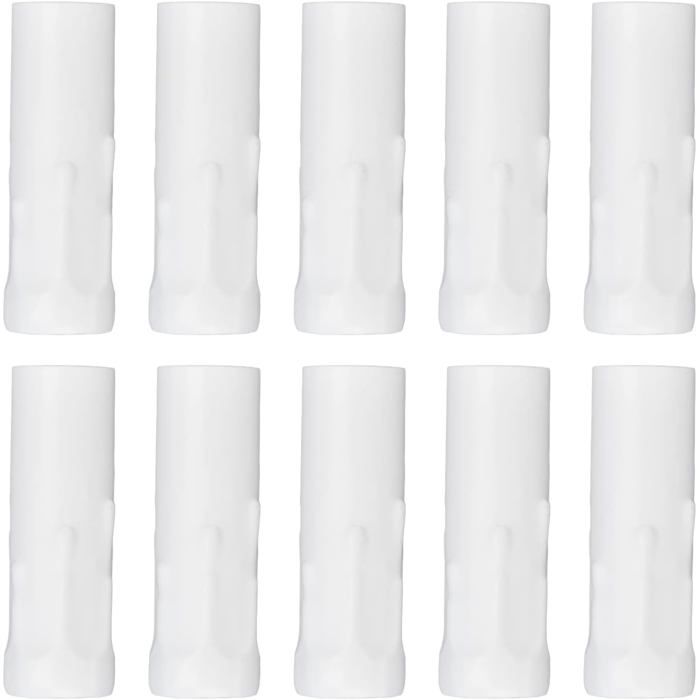 1 Tube Support Lampe Bougie Fer Base E14 L80mm D25mm Galvanisé Lustre Bricolage Label