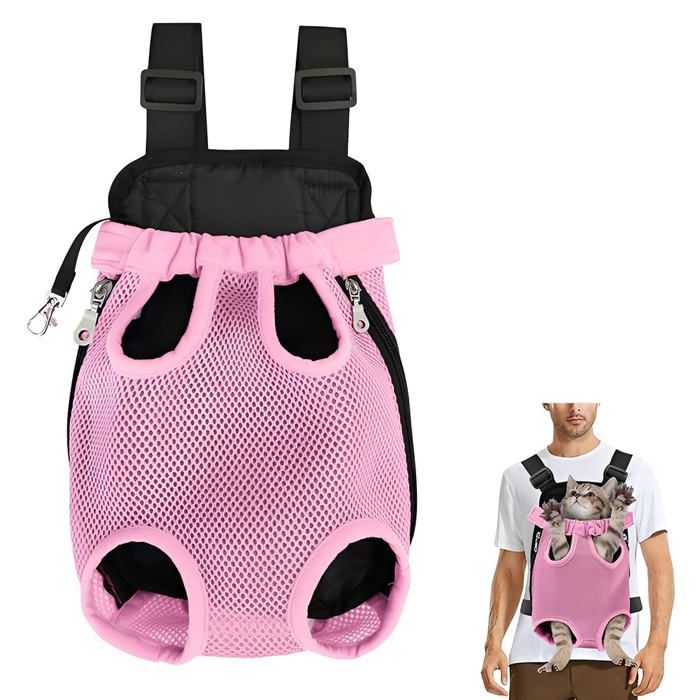 Sac à dos transport animal - 1 pièce respirant pour chat chien - Pet travel backpack randonnée camping - Hiking voyage XL Corvina