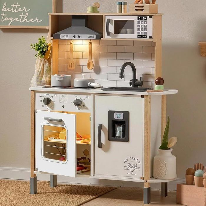 Cuisine Enfant avec 18 Accessoires pour Aliments et ustensiles de Cuisine Jouet Ensemble de Jeu en Bois pour Les Tout-Petits - Jeux - Jouets Cuisine Enfant avec 18 Accessoires pour Aliments et ustensiles de Cuisine Jouet Ensemble de Jeu en Bois pour Les Tout-Petits - Jeux - Jouets