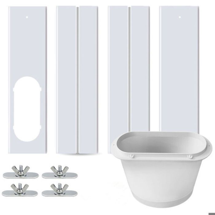 Kit De Fenêtre Pour Climatiseur Portable1 Adaptateur De Fenêtre Ou 4 Plaques Détanchéité De Fenêtre RéglablesPlaques De Kit De Gl