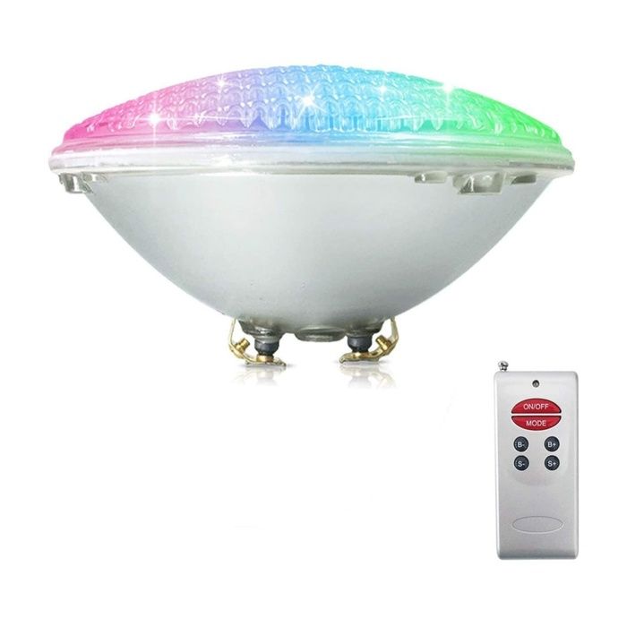 RGB 36W Lampe de Piscine Lumière LED PAR56 12V DC/AC contrôle par télécmande Etanche IP68 Éclairage sous-marin 36w 36w PROJECTEUR