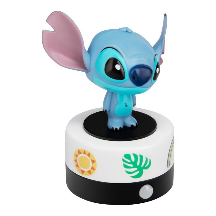 Disney Veilleuse Stitch avec détecteur de mouvement lampe LED sous licence officielle et alarme de sécurité pour chambre denfant Disney Veilleuse Stitch avec détecteur de mouvement lampe LED sous licence officielle et alarme de sécurité pour chambre denfant
