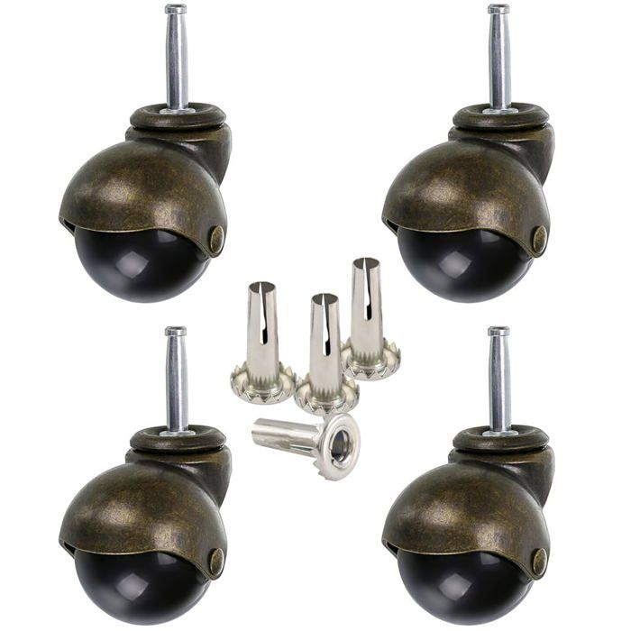 40 Mm Roulettes Pour Meubles À TigeRoulettes À Billes Avec DouillesRoulettes Pivotantes AntiquesRemplacement Pour MeublesOttom
