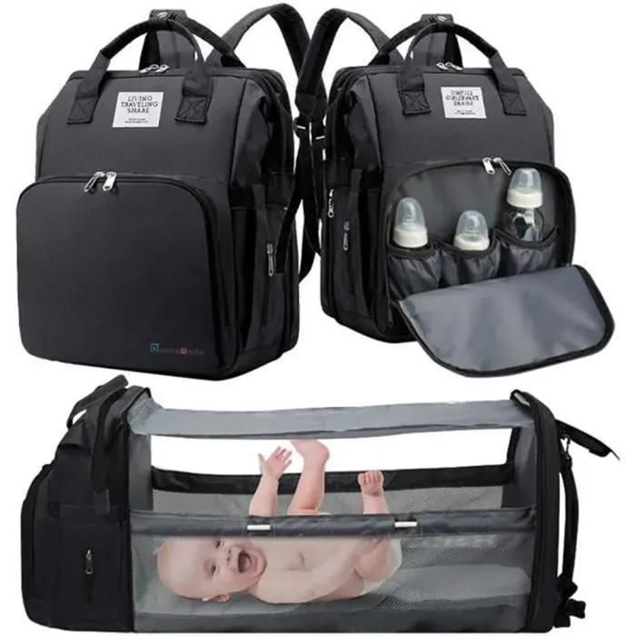 Sac à Dos à Langer avec Matelas à Langer pour Bébé Grande Capacité Sac à Couches Multifonction Imperméable Sac de Voyage Sac à Dos à Langer avec Matelas à Langer pour Bébé Grande Capacité Sac à Couches Multifonction Imperméable Sac de Voyage