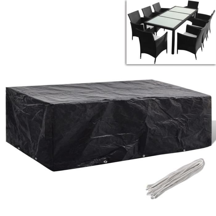 SAL Housse de salon de jardin 8 œillets 300 x 140 x 90 cm 7406558909308
