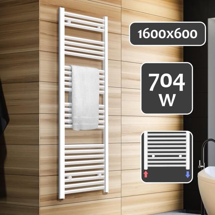 S'AFIELINA Sèche-Serviettes Électrique Radiateur à Panneau Plat