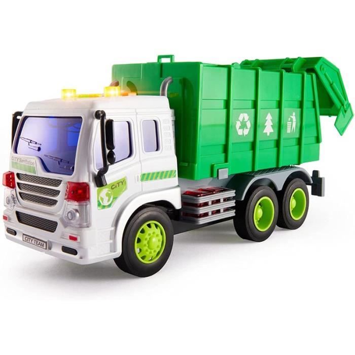 Tacobear Grand Camion Jouet Enfant avec 4 Poubelle Lumière et Son Fonction  Jouet de Véhicules Cadeau pour Enfants Garçons 3 4 5 6 7 8 Ans : :  Jeux et Jouets