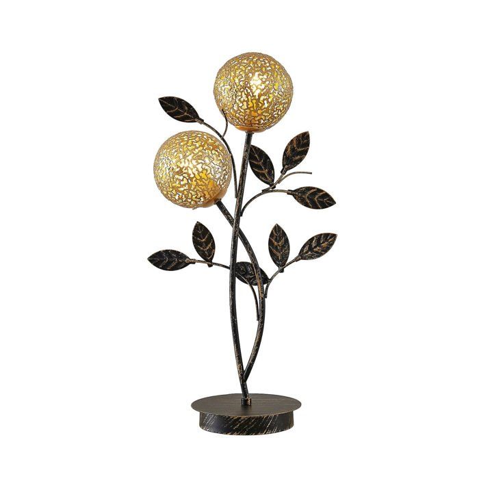 Lampe à poser - Lucande - lampe de chevet - - noir doré