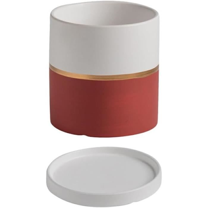 WEBEEDY Kit de Peinture de Pot de Fleur en Céramique 2 Peignez Vos Propres Pots de Céramique Pots de Plante Succulente en Céramique Peignables Kit de Démarrage de Poterie DIY pour Adultes