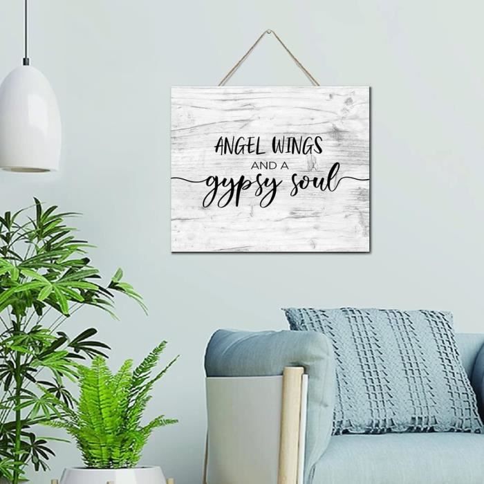 Autocollant Mural Ailes D'ange Et Démon - Vinyle Noir 75 X 42 Cm, Déco Mur Facile à Poser