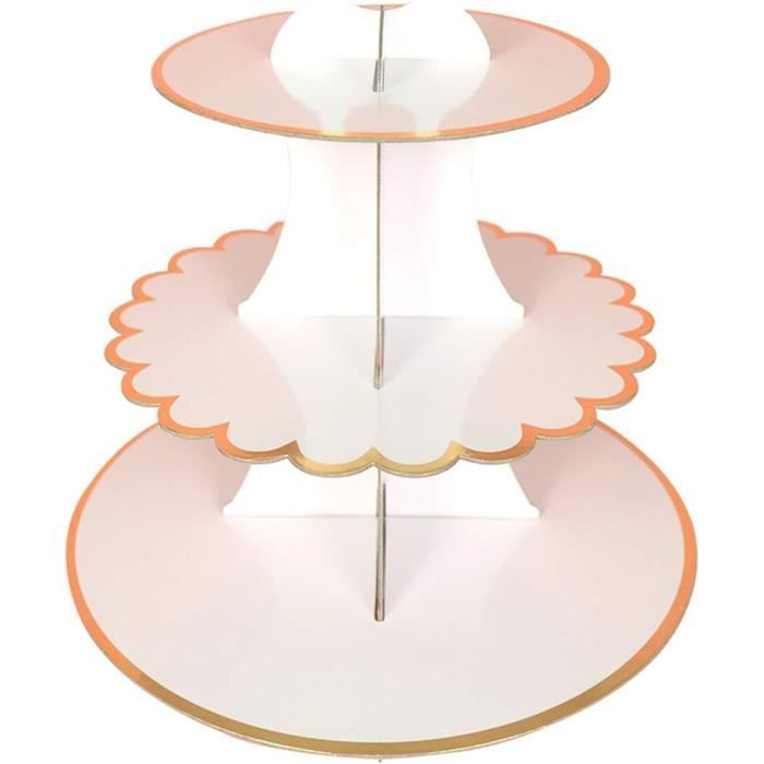 Support à Gâteaux 3 étages Fait Avec De La Porcelaine Ancienne – Thème Tea Party