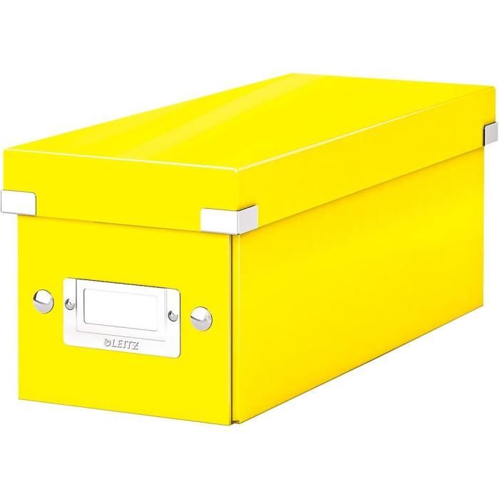 Boîte De Rangement Format Cd, Jaune, Click & Store, 60410016[p592 ...