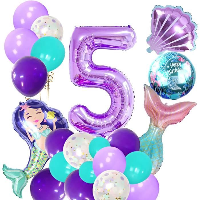 Lot ballons sirène 5pièces