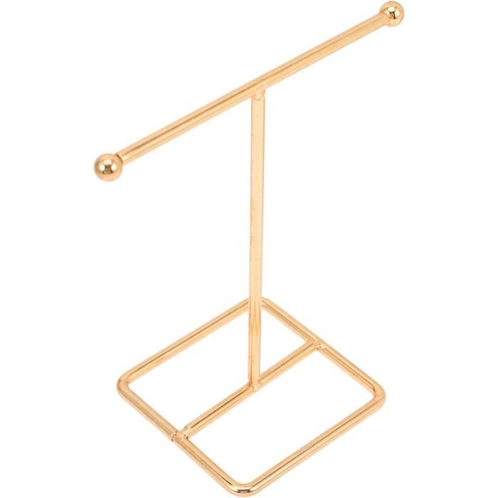 Présentoir à Bijoux En Bois Et Fer Rustique - Porte-Collier, Bracelets, Boucles D'Oreilles Et Bagues