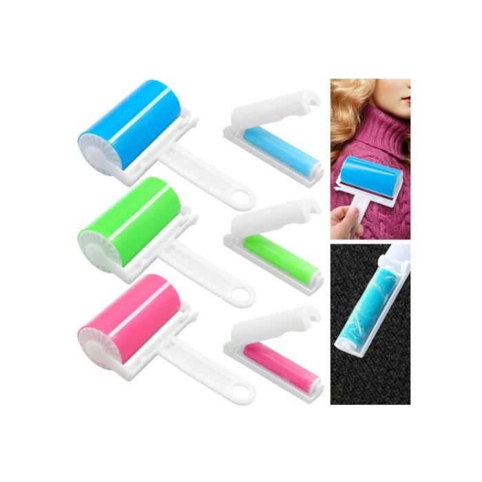 Rouleau Anti-Peluches Lavable et réutilisable Rouleaux à Peluches pour enlever Les Poils de Chat et de Chien des vêtements - fy