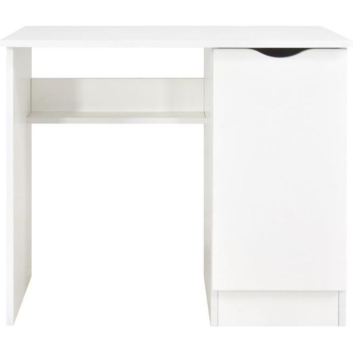 Bureau blanc avec étagère Roma 246239 Bureau blanc avec étagère Roma 246239