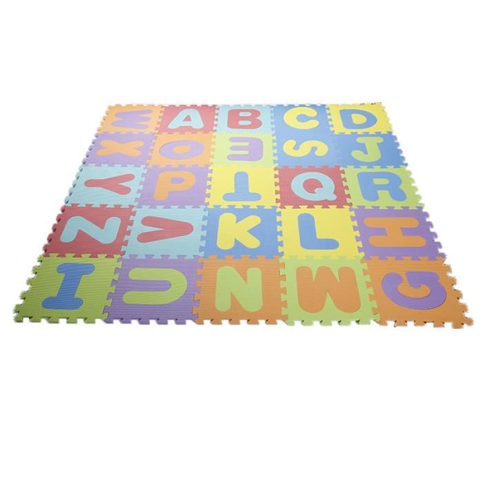 Dalle mousse bébé alphabet et chiffre - Alphabet