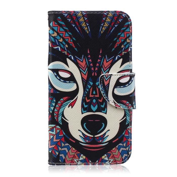 Coque Rigide Pour Motorola Moto X4 - Protection Anti-choc Design Loup - Transparente Et Fine
