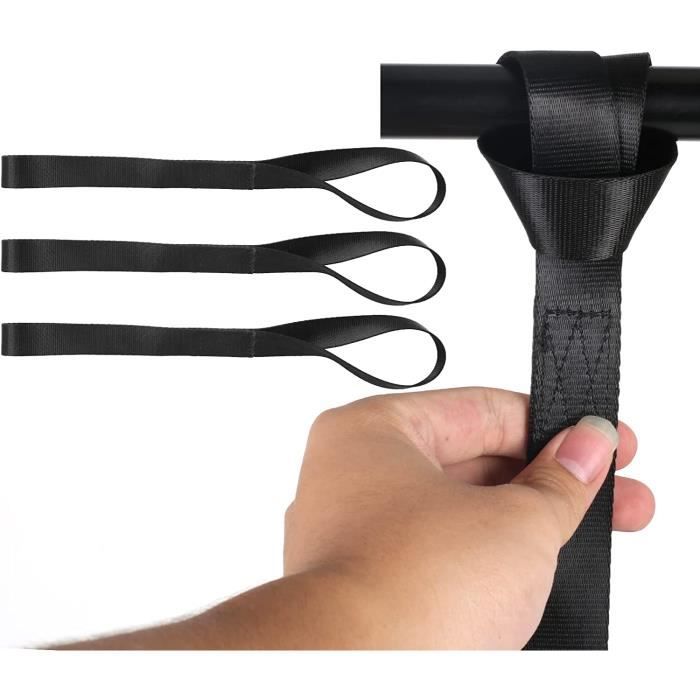 Lot De 5 Cordons élastiques Noirs Avec Boucle - Longueur 25 Cm - Pour Attacher Trépied, équipement Photo - En Caoutchouc Et Plastique