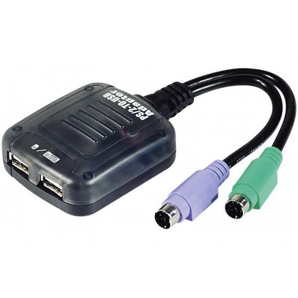 Adaptateur USB Vers PS/2 (Clavier Et Souris) - Convertisseur Double Port Pour Ordinateurs Modernes