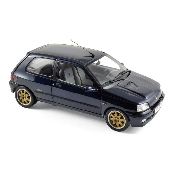 NOREV Auto modélisme Renault Clio Williams 1993 - Echelle 1:18 - Bleu