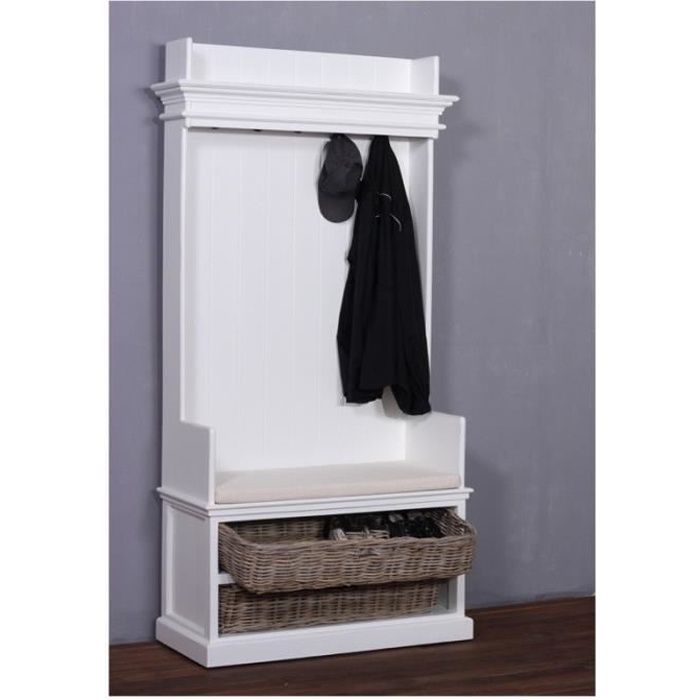 Armoire Penderie Ouverte Bois Blanc Collection Leirfjord Achat Vente Meuble D Entree Armoire Penderie Ouverte Bo Soldes Sur Cdiscount Des Le 20 Janvier Cdiscount