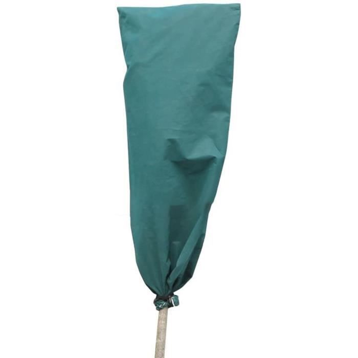 Sac Hivernage Pour Plantes En Pot 45x50 Cm - Protection Anti-Gel, Avec Fermeture Éclair Et Cordon - Réutilisable