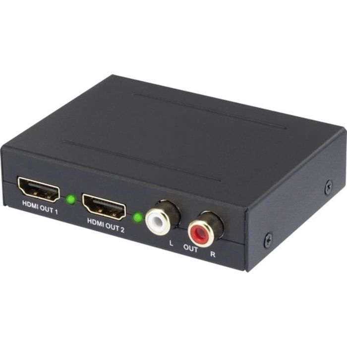 2 ports audio Extracteur [HDMI - HDMI Cinch-RCA Toslink] 1920 x 1080 Pixel SpeaKa Professional SP-AE-HDCT-2P