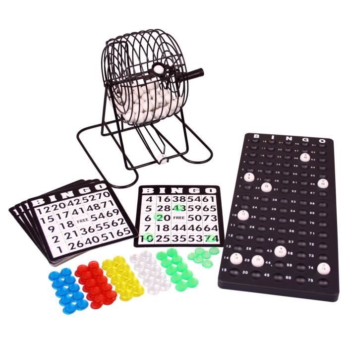 Small Foot Bingo – Jeu De Société Familial Avec Tambour, Plaquettes Et Boules – Jusqu’à 5 Joueurs – Dès 7 Ans – Référence 2854