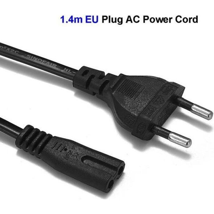 Figure 8 câble d'alimentation secteur CEI C7 PS5 PS4 PS3 Xbox One