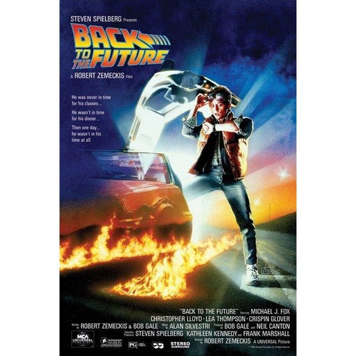 Affiche du film retour vers le futur (61 x 91.5cm) - Cdiscount Maison