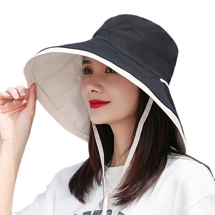 Vente capeline femme anti UV - Achat Chapeau grand bord femme anti UV