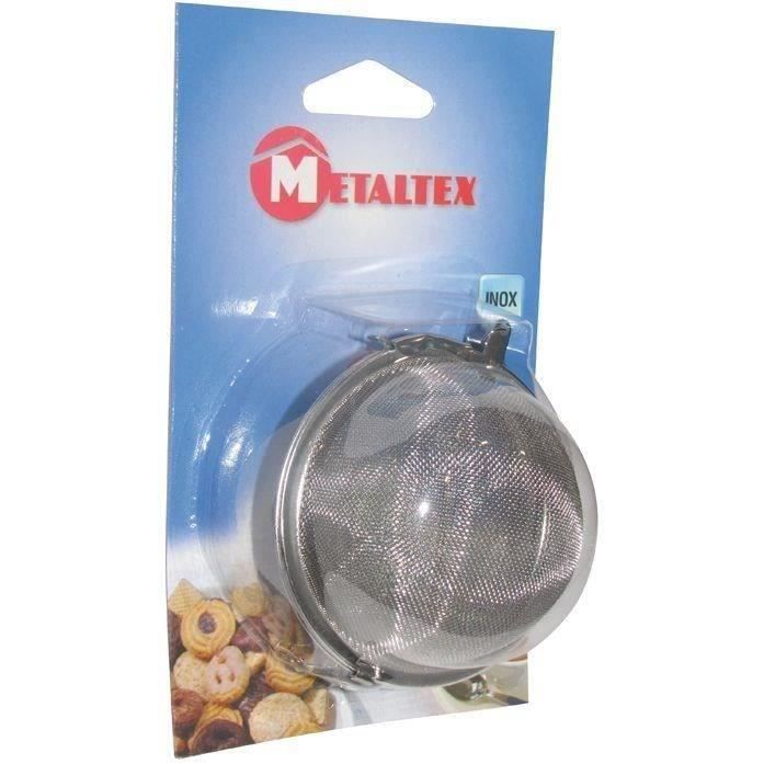 Boule à épices et tisane - METALTEX - D: 7.5cm - Tamis fin en inox