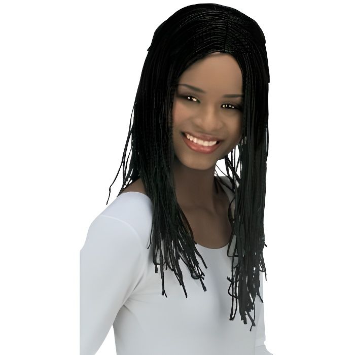 Perruque Noire Cléopâtre Avec Tresses Pour Enfants - Déguisement Égyptien Carnaval Déguisement Carnaval Cléopâtre