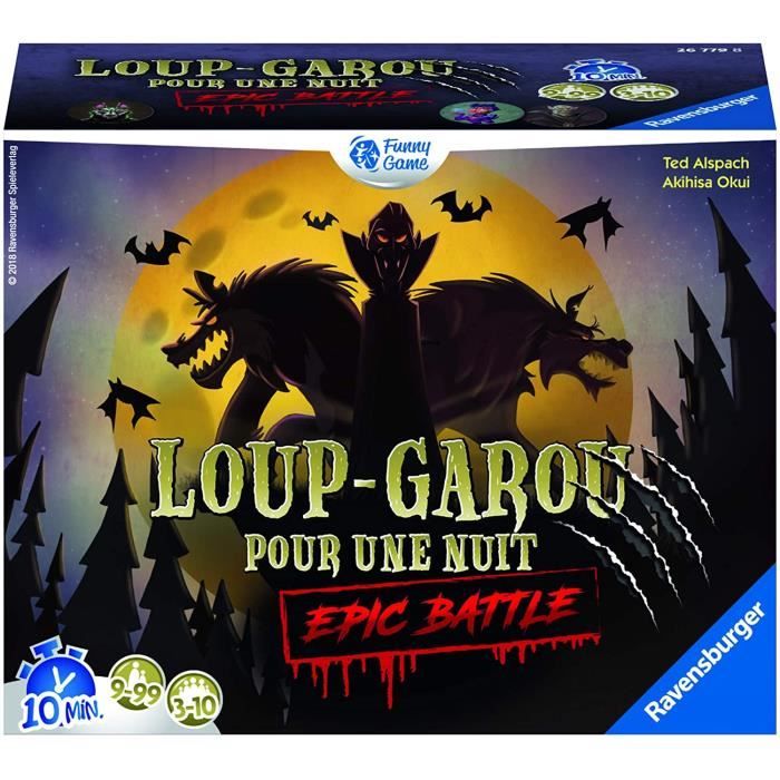 Jeu De Societe Ravensburger Loup Garou Pour Une Nuit Epic Battle Jeu D Ambiance527 Achat Vente Jeu Societe Plateau Cdiscount