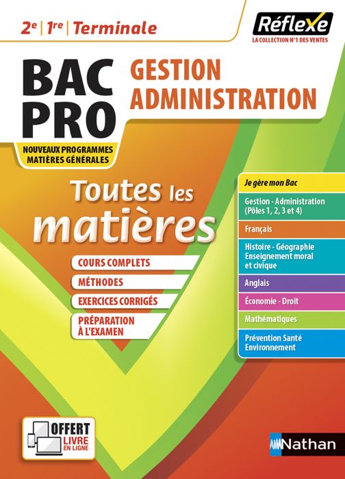 épreuve E2 - Bac Pro Ga Corrigé 2021
