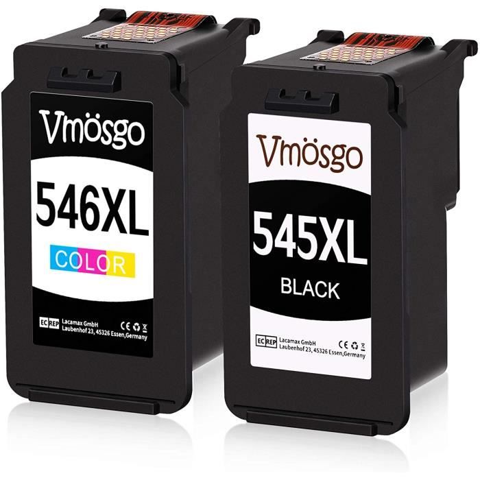 Vmosgo 545 546 Cartouches dencre Pack Remplacer pour Canon PG545XL