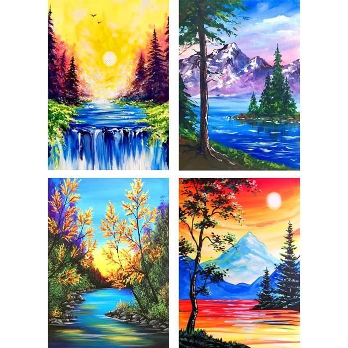Diamond Painting 5D Poisson Mer - Kit DIY Strass 30x40cm, Art Relaxant à Assembler