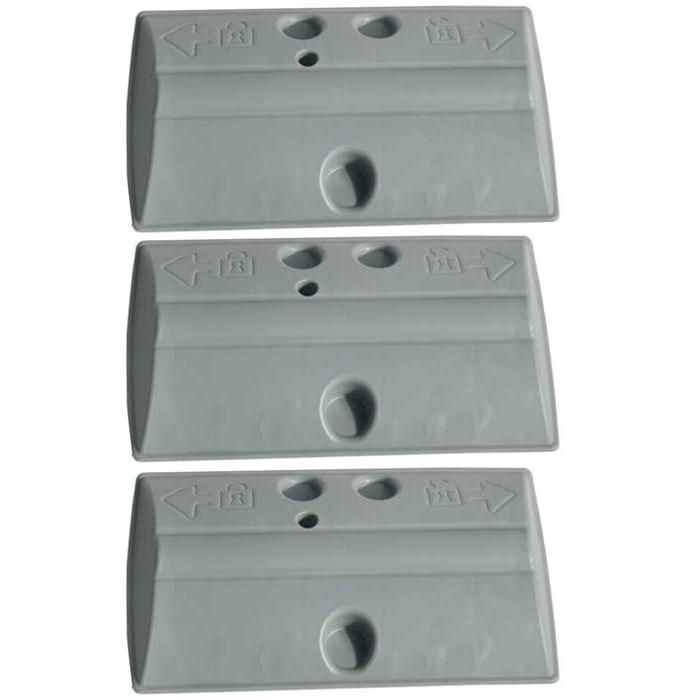 Lot de 3 aubes de tambour d'origine Lave linge BRANDT VEDETTE WTG330800 55X2981