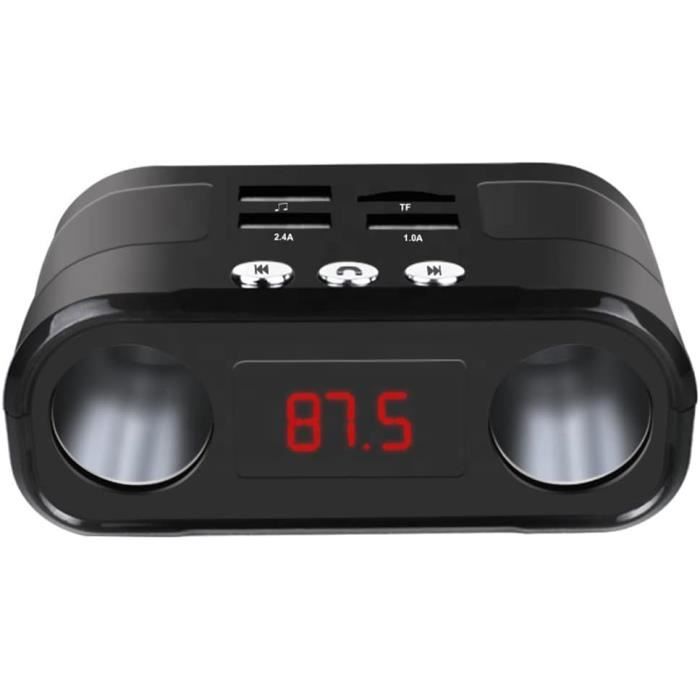 Adaptateur Bluetooth Voiture USB-C Et USB - Émetteur FM Et Lecteur MP3 Pour Appels Mains Libres Et Streaming Audio
