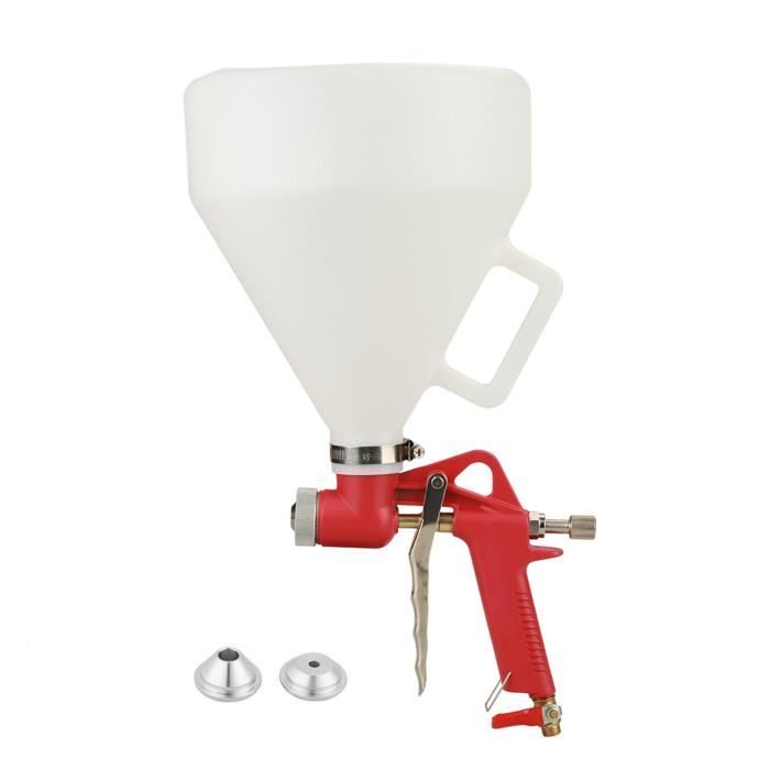 Pistolet à Crépir Professionnel – Pour Texture Plafond Et Cloison Sèche – Buses 4/6/8 Mm, Godet 6L, Pression 50-70 Psi – Idéal Pour Stuc Et Mastic