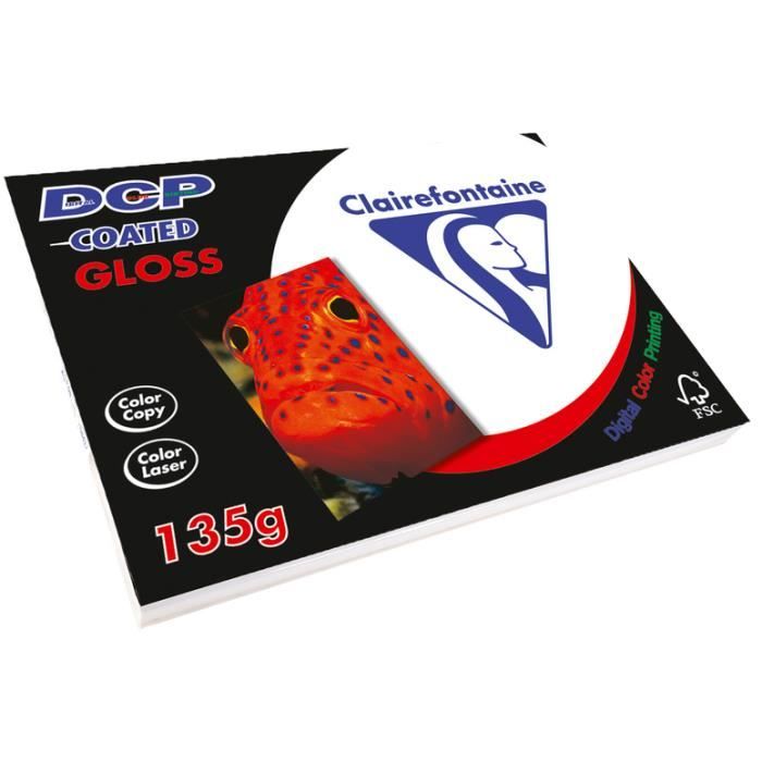 Clairefontaine DCP glossy Paper 120 g/m² DIN A4 Ausdrucke