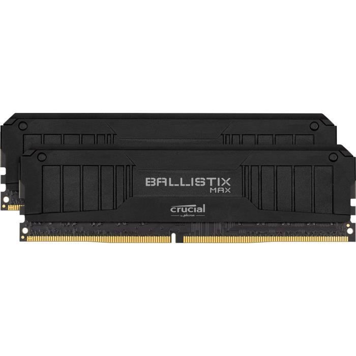 Top achat Memoire PC CRUCIAL Ballistix Max 2x8GB (16GB Kit) DDR4 4000MT/s CL18 pas cher