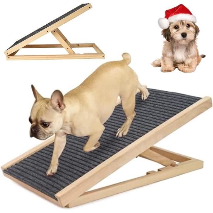 Meilleurs prix pour DAYPLUS 70cm Rampes Animaux, Rampe Pliable pour chien, Escalier pour animaux en Bois, Réglable en hauteur, Surface antidérapante