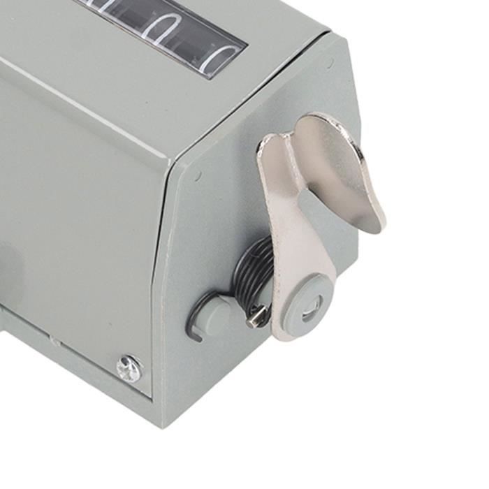 Compteur électromagnétique LFC-6 à 6 Chiffres – Réinitialisation Manuelle, DC 24V / AC 220V, Avec Coque Plastique